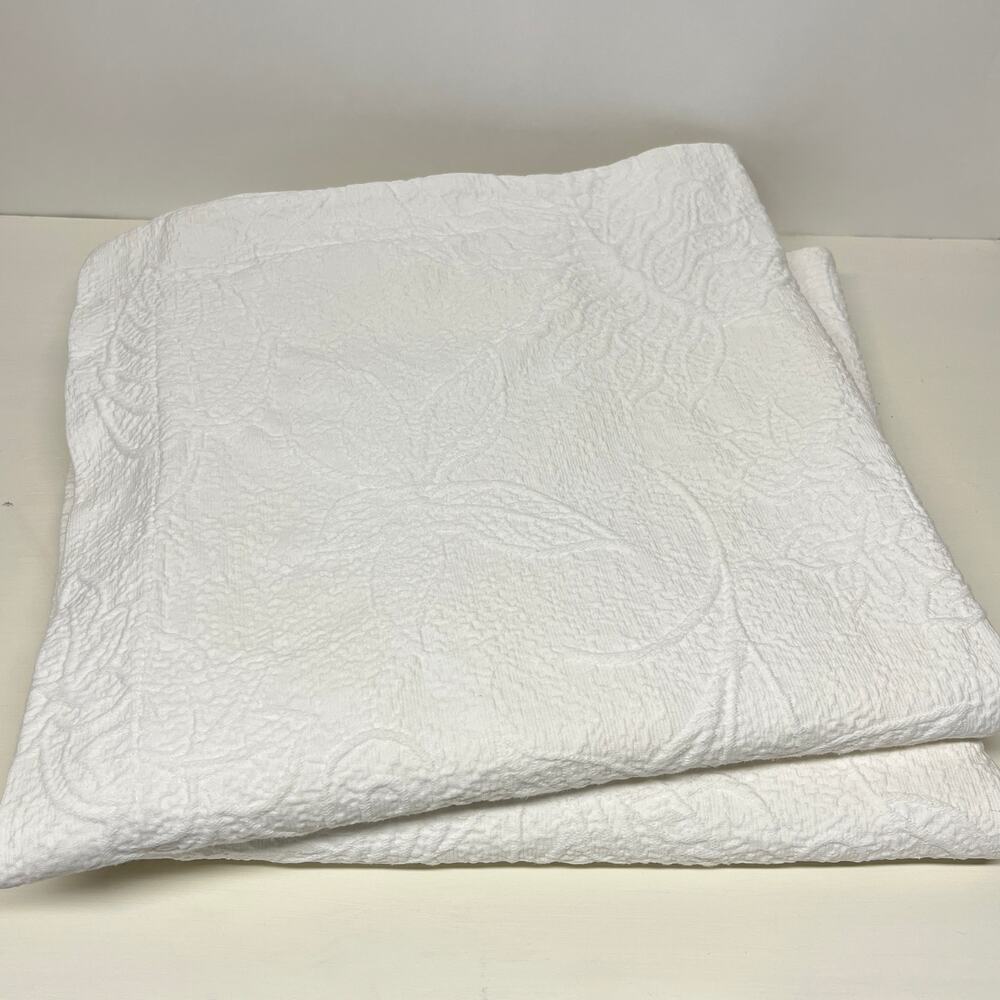 Chambers Euro Pillow Sham Leaf Jacquard Cotton Set of 2